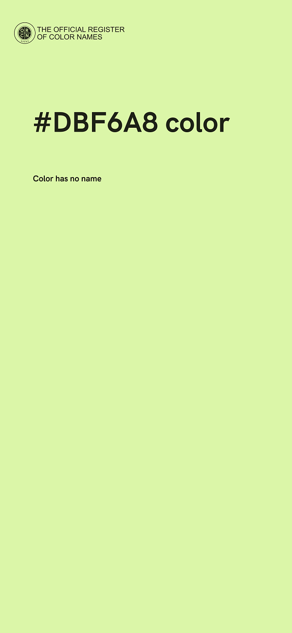 #DBF6A8 color image