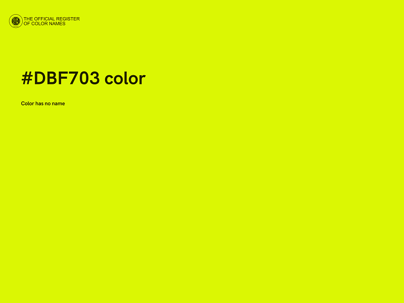 #DBF703 color image