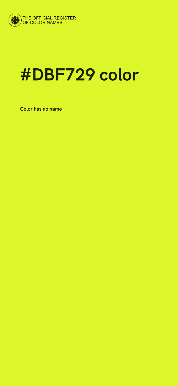 #DBF729 color image