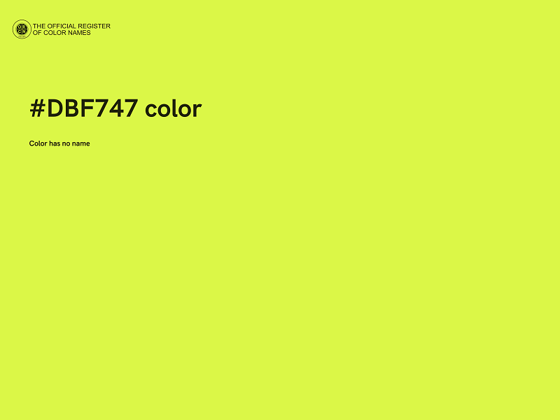 #DBF747 color image