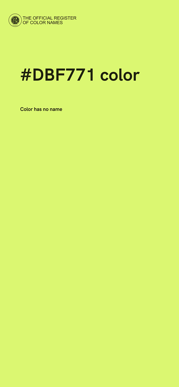 #DBF771 color image