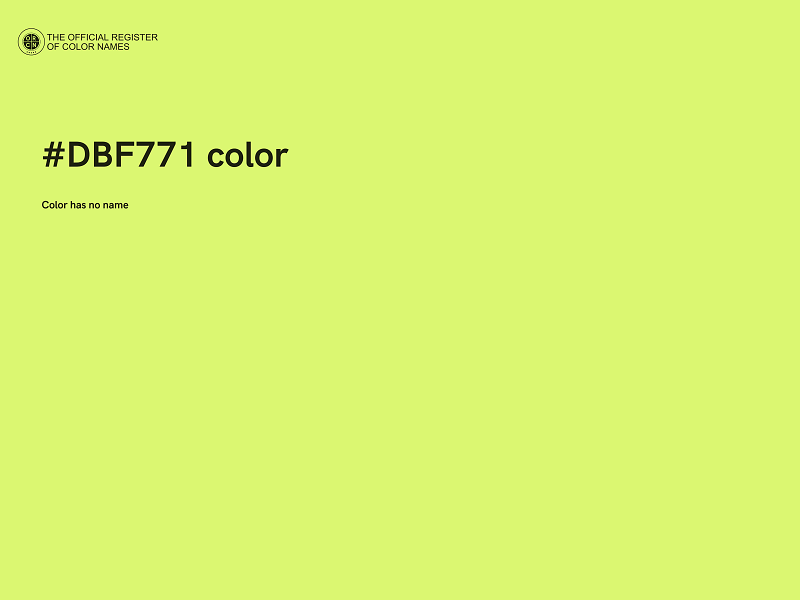 #DBF771 color image