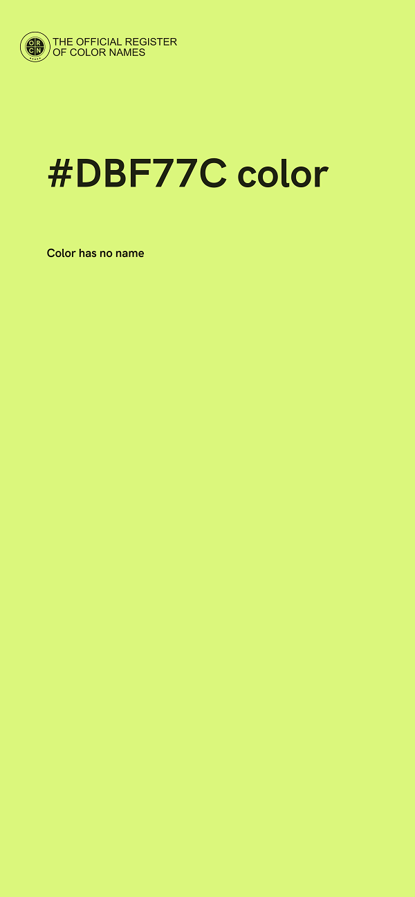 #DBF77C color image