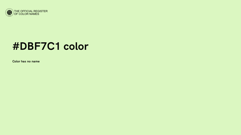 #DBF7C1 color image