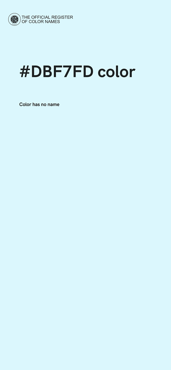 #DBF7FD color image