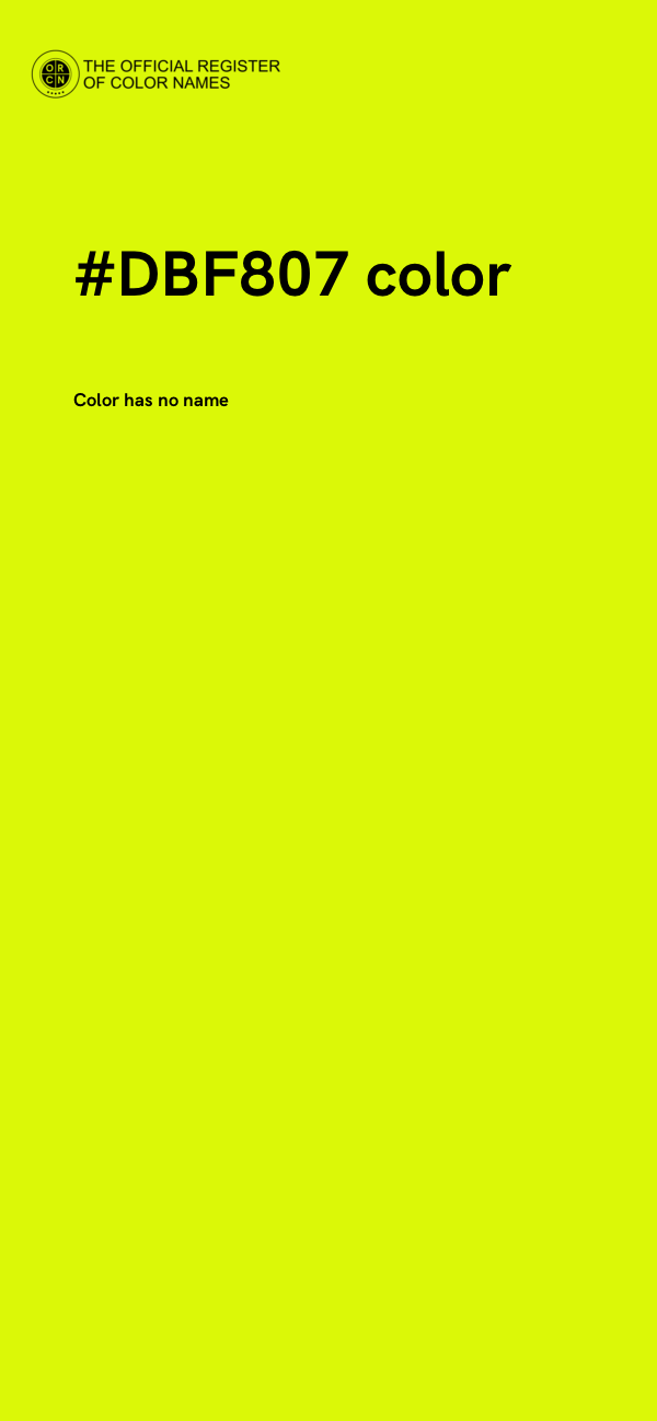 #DBF807 color image