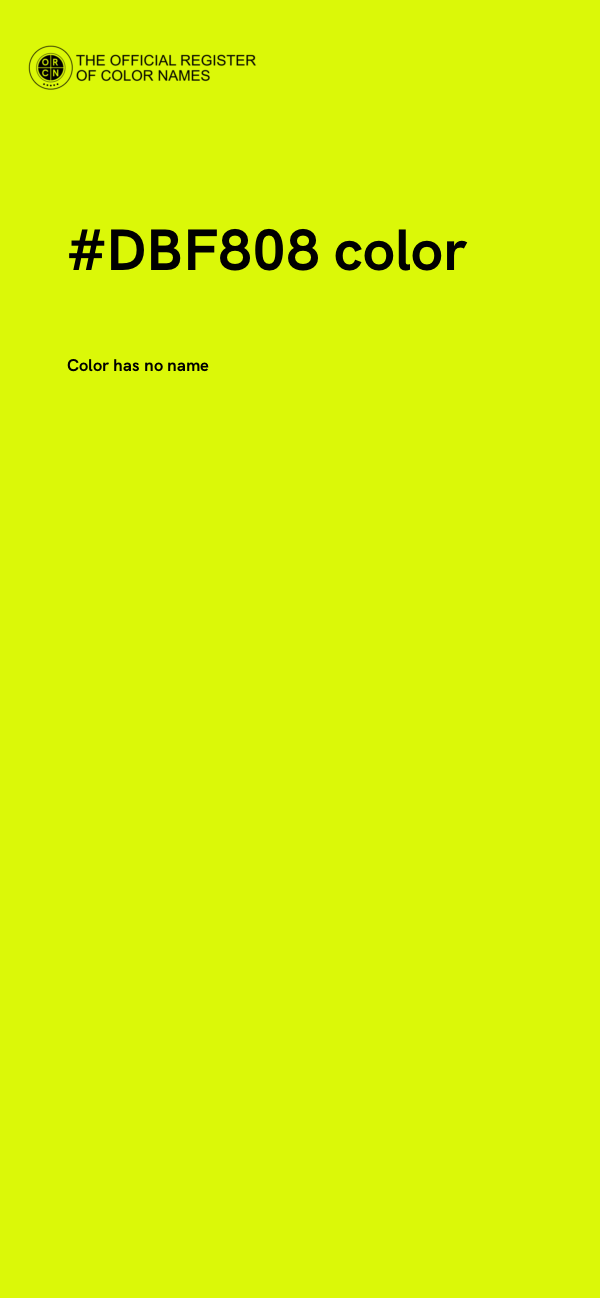 #DBF808 color image