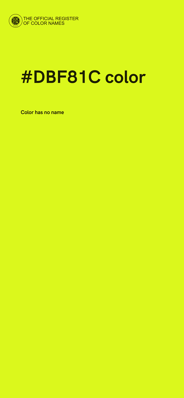 #DBF81C color image