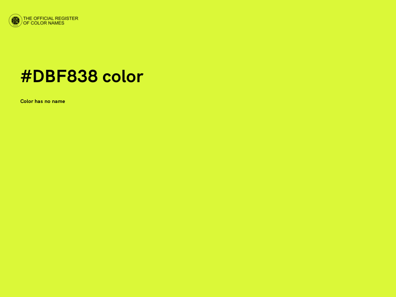 #DBF838 color image