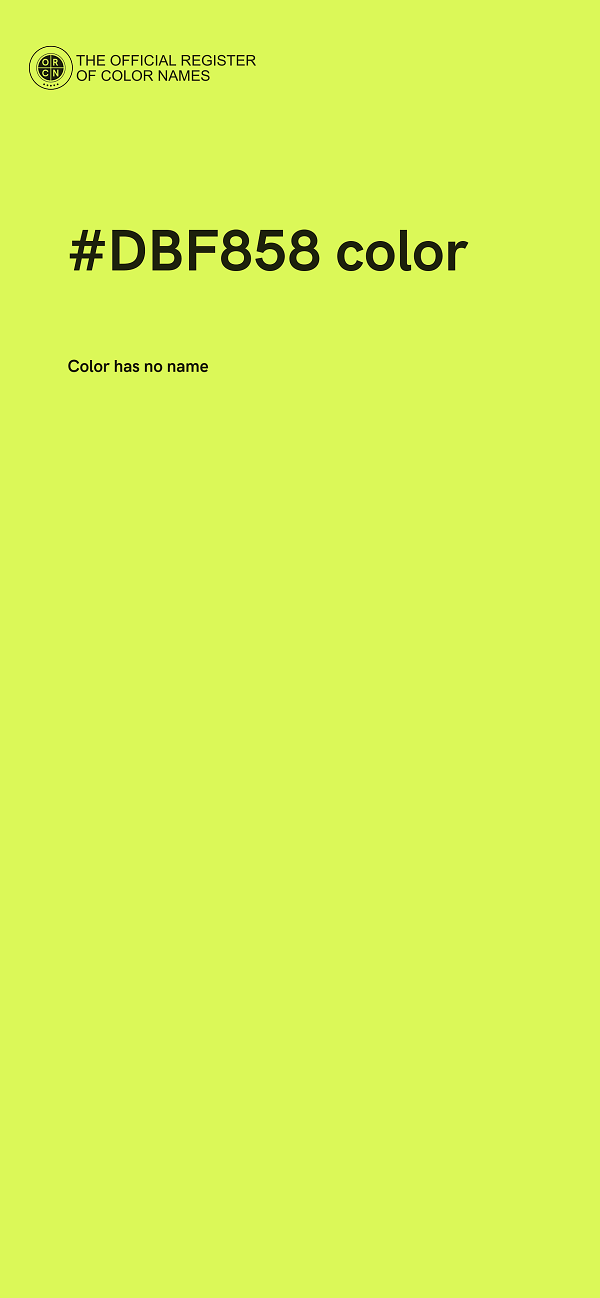 #DBF858 color image