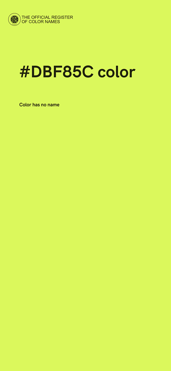#DBF85C color image