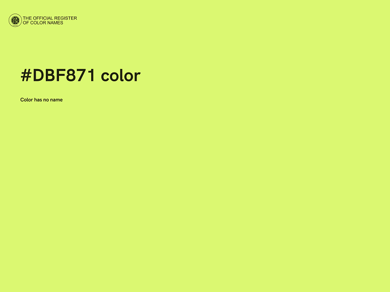 #DBF871 color image