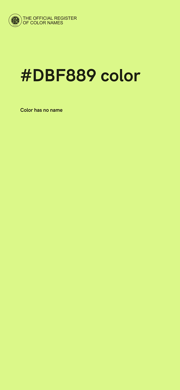 #DBF889 color image