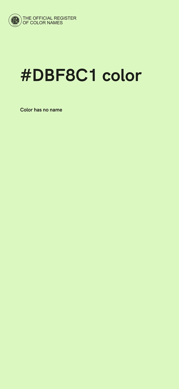 #DBF8C1 color image