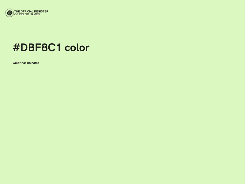 #DBF8C1 color image