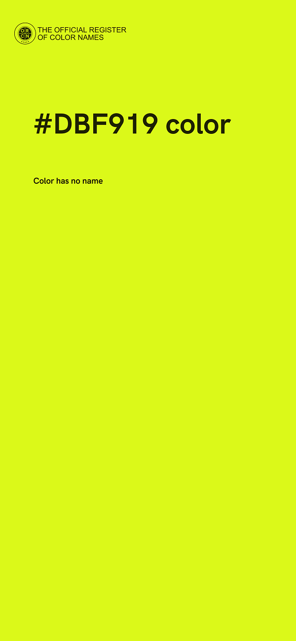 #DBF919 color image