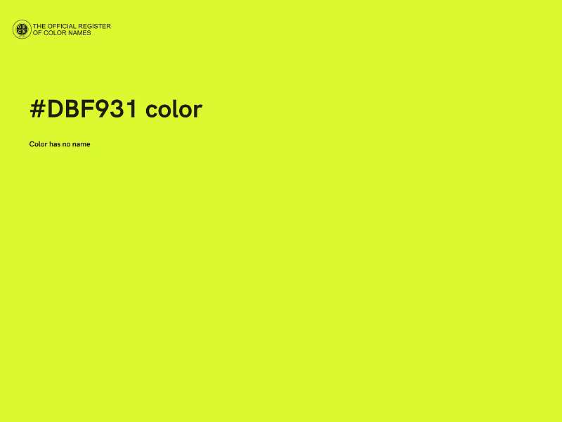 #DBF931 color image