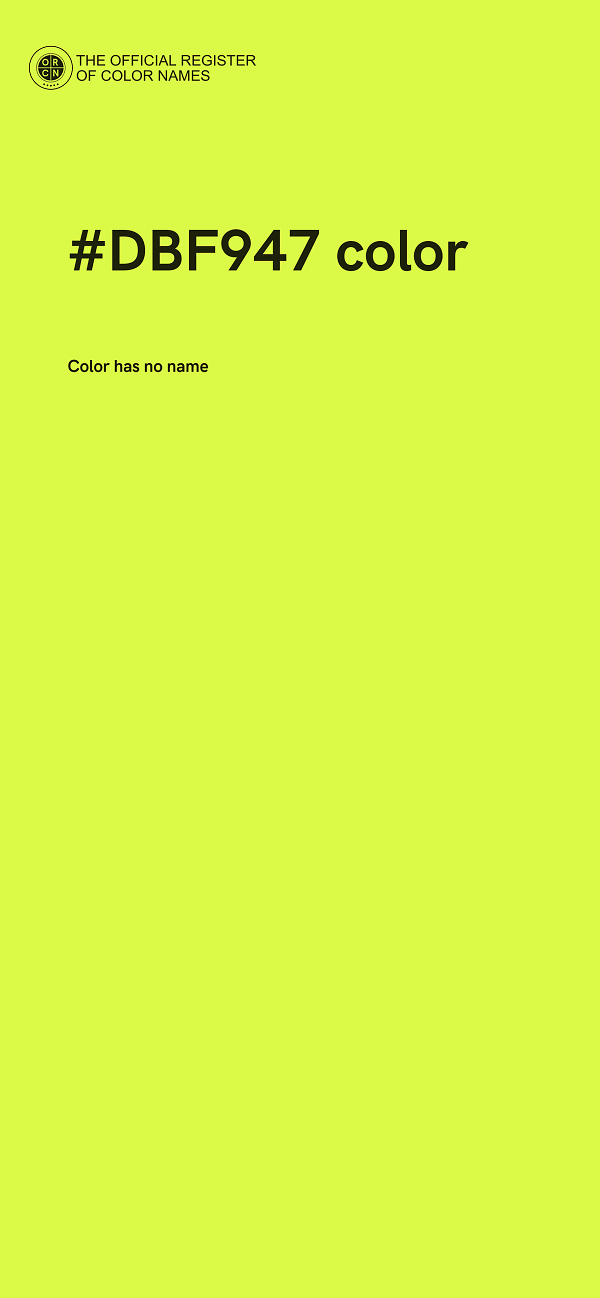 #DBF947 color image