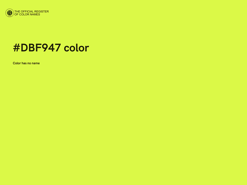 #DBF947 color image