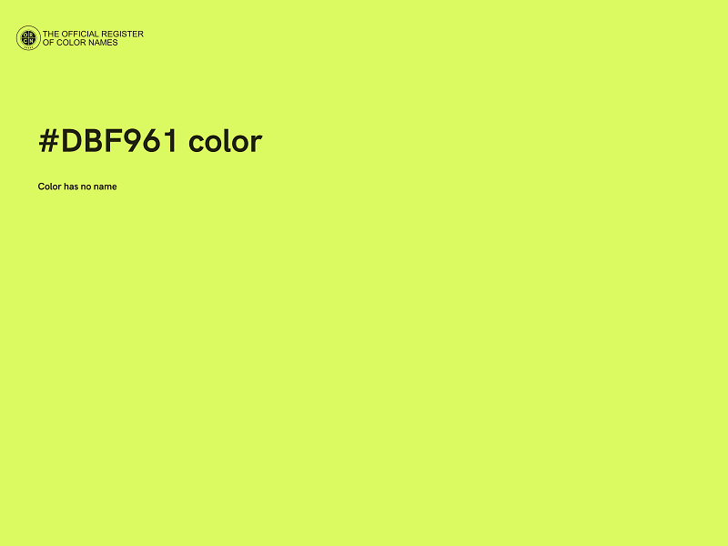 #DBF961 color image