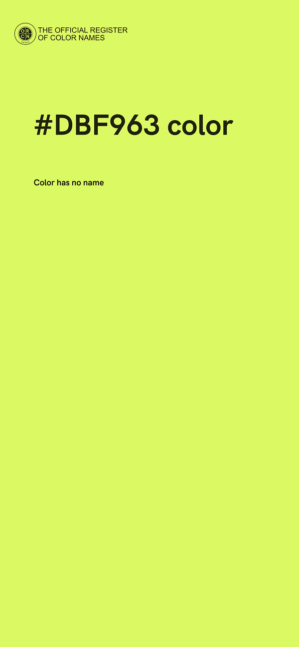#DBF963 color image