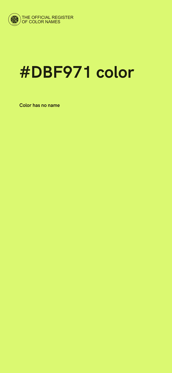#DBF971 color image