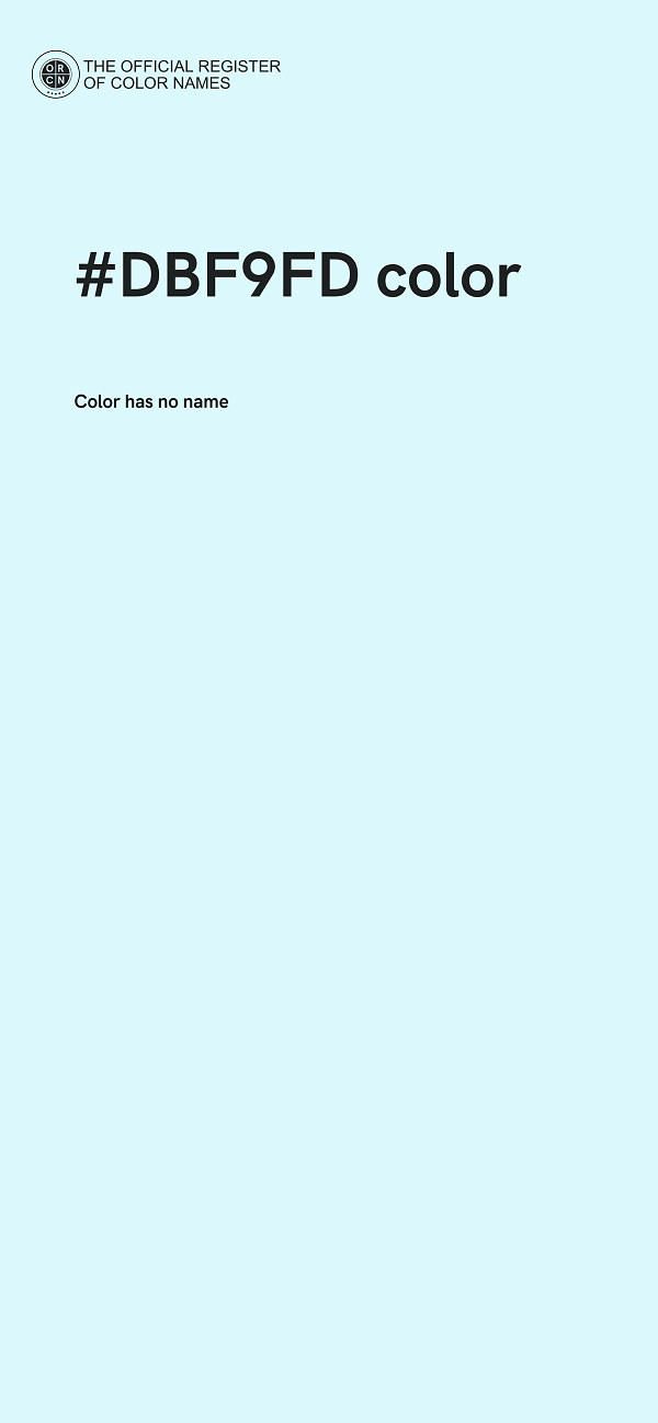 #DBF9FD color image