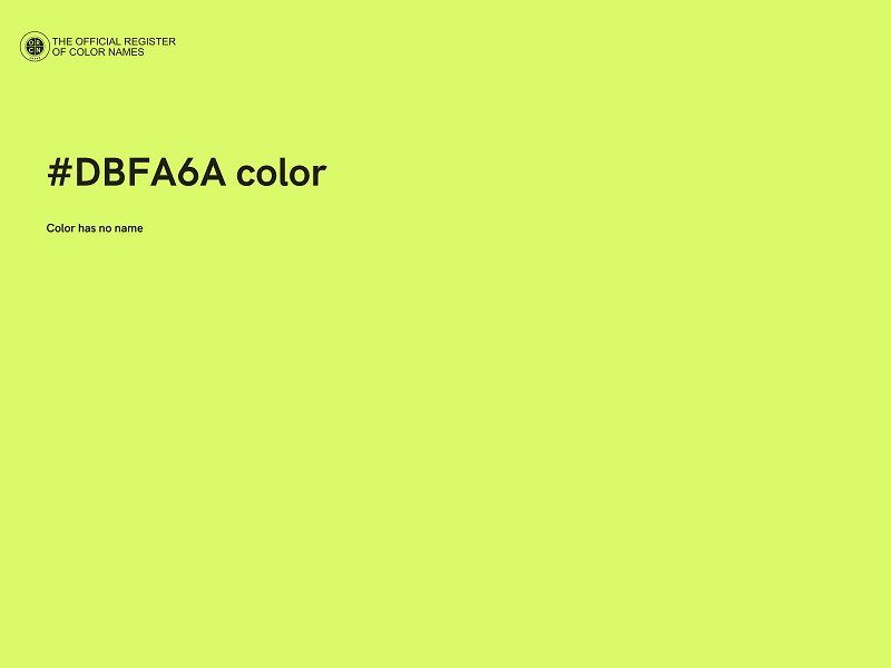 #DBFA6A color image