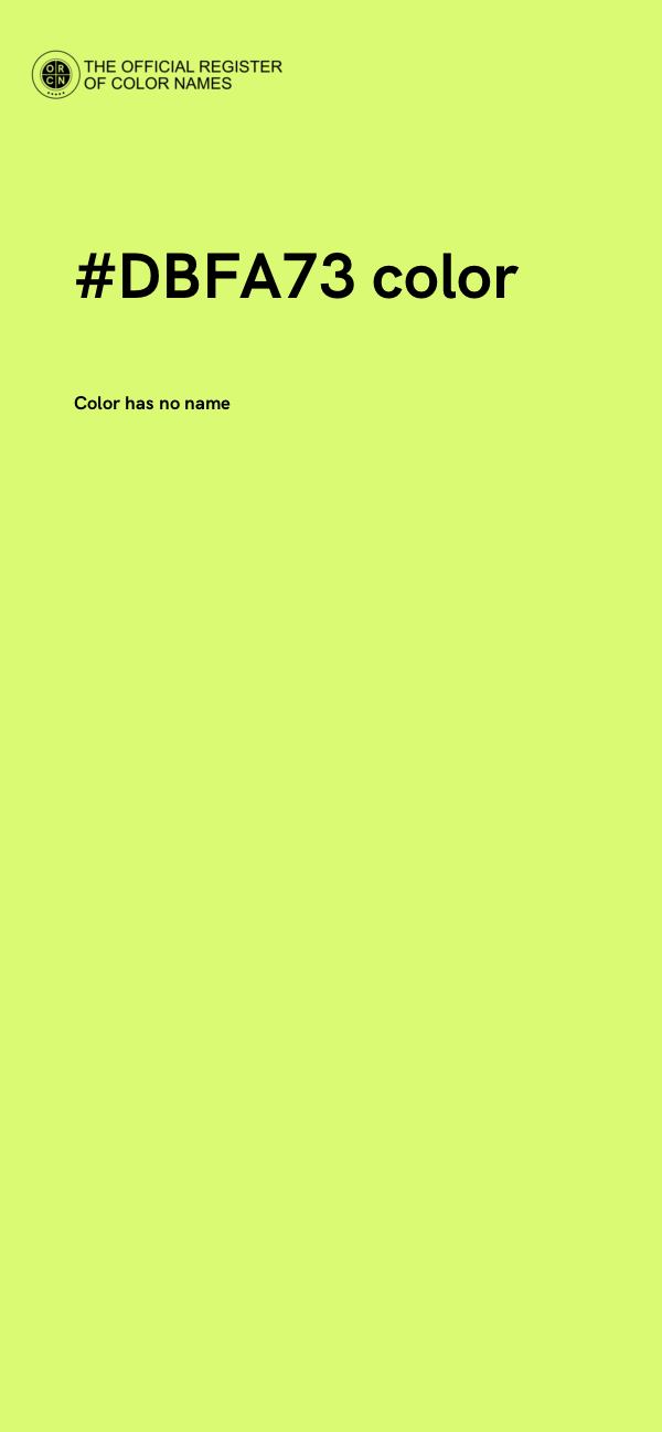 #DBFA73 color image