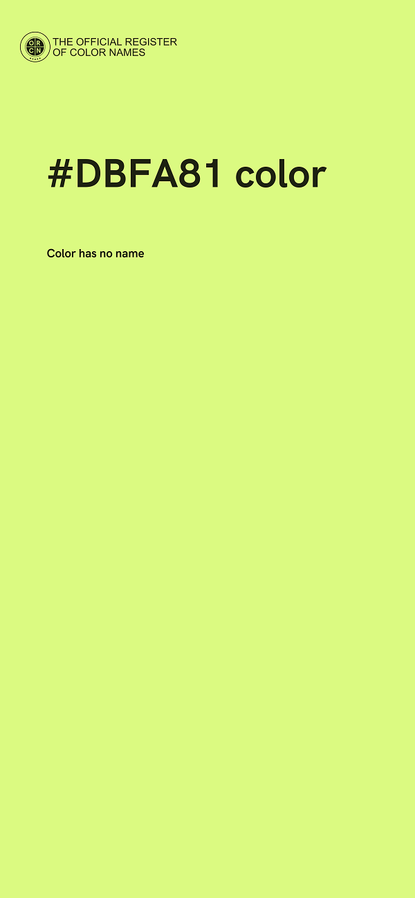 #DBFA81 color image