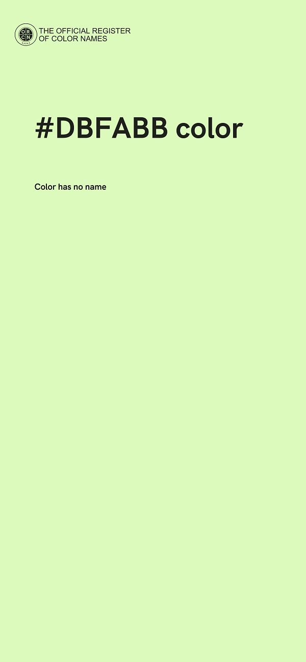 #DBFABB color image