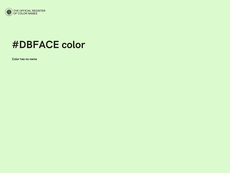 #DBFACE color image