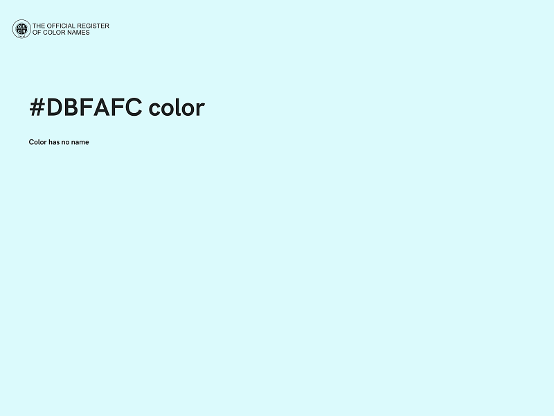 #DBFAFC color image