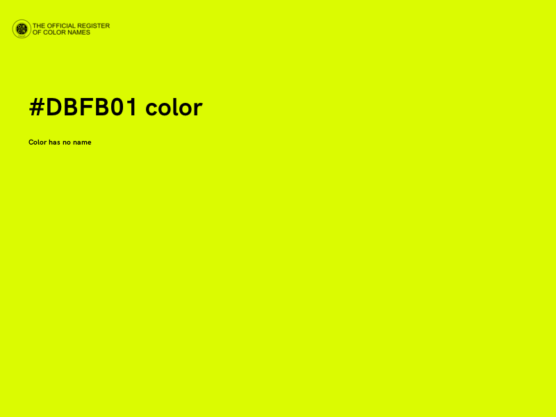 #DBFB01 color image