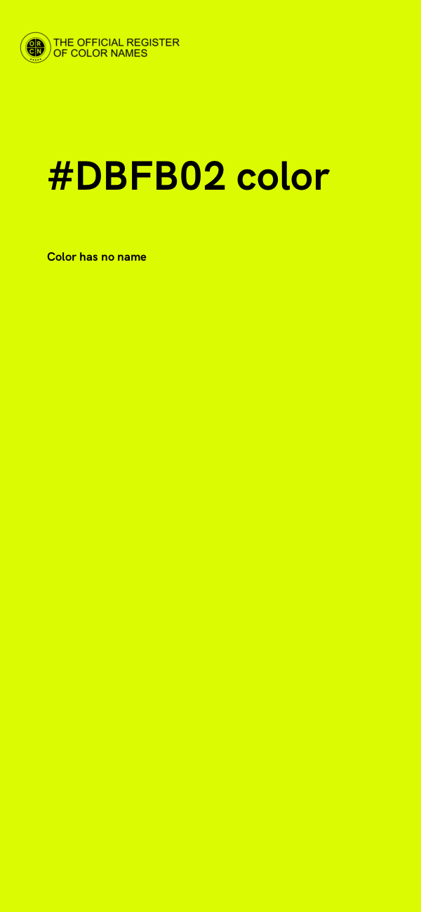 #DBFB02 color image