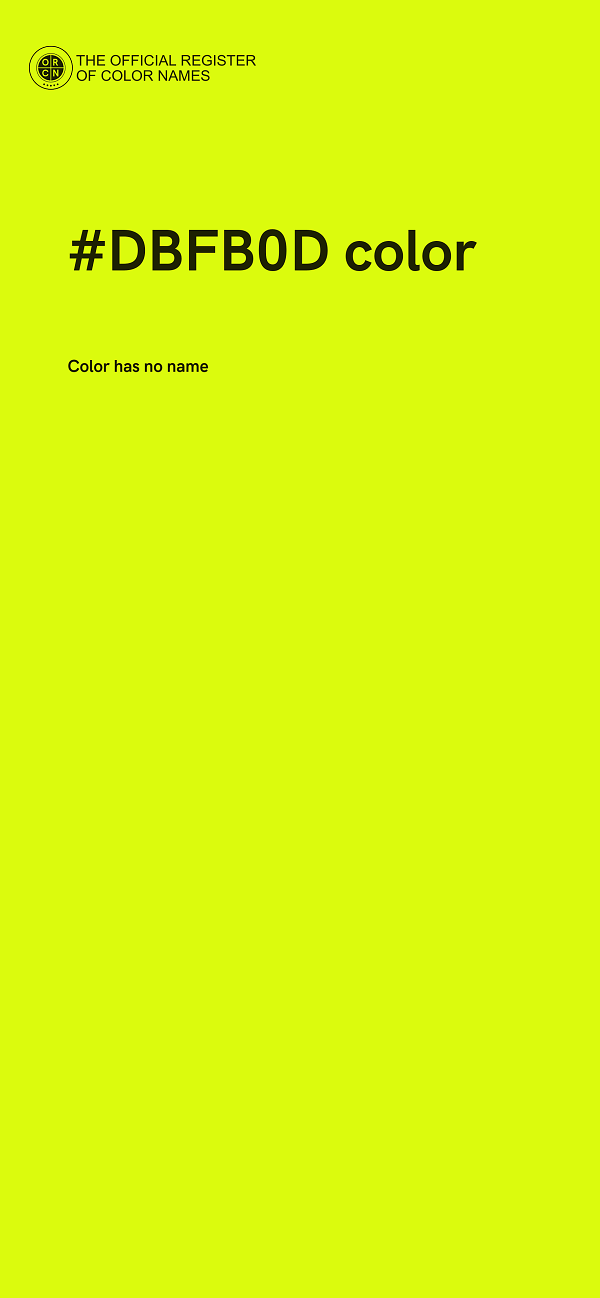 #DBFB0D color image