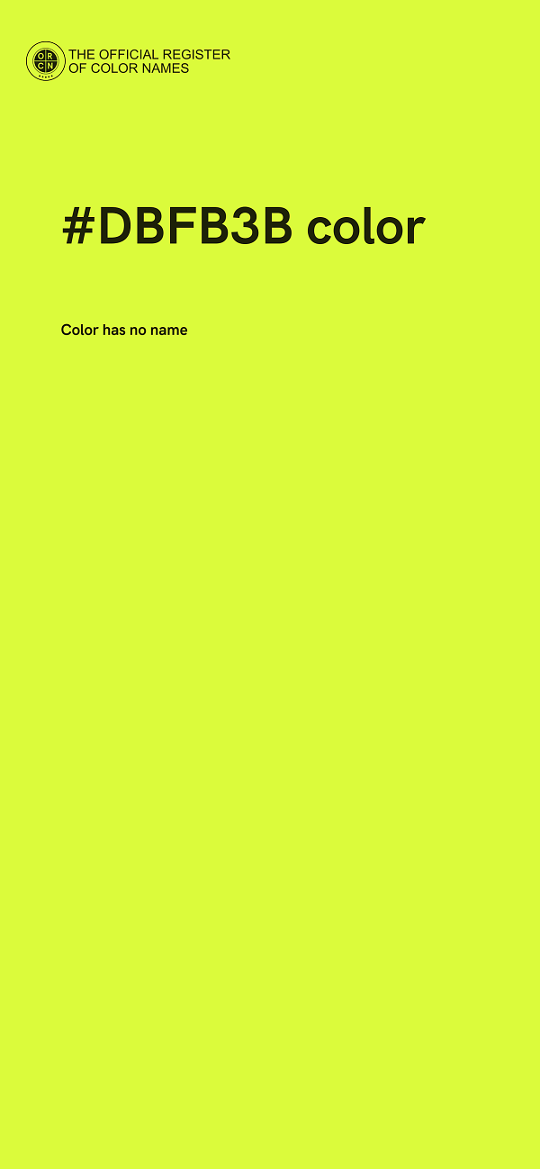 #DBFB3B color image