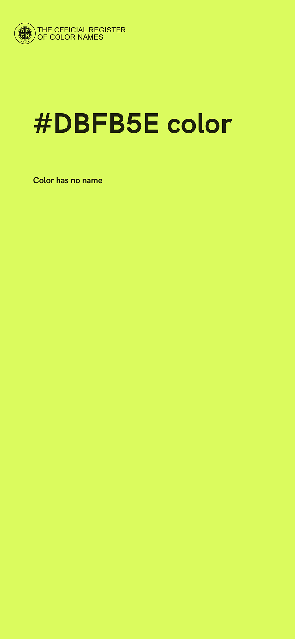#DBFB5E color image