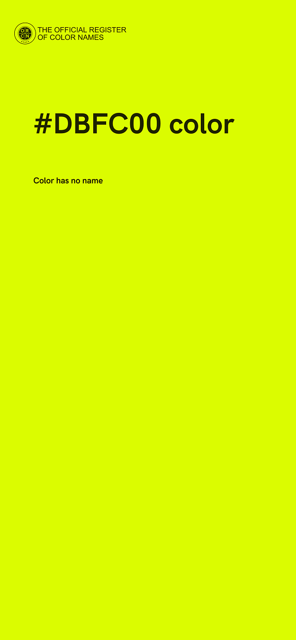 #DBFC00 color image