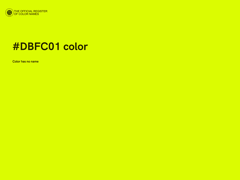 #DBFC01 color image
