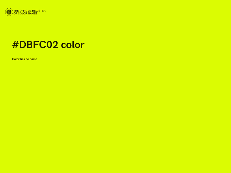 #DBFC02 color image