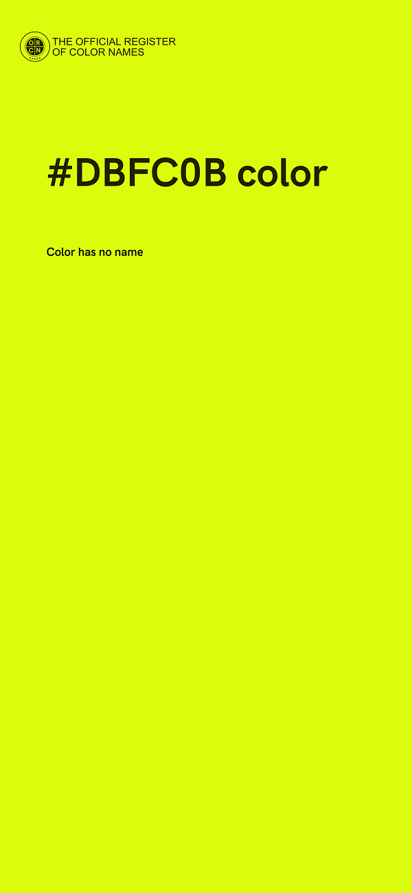 #DBFC0B color image
