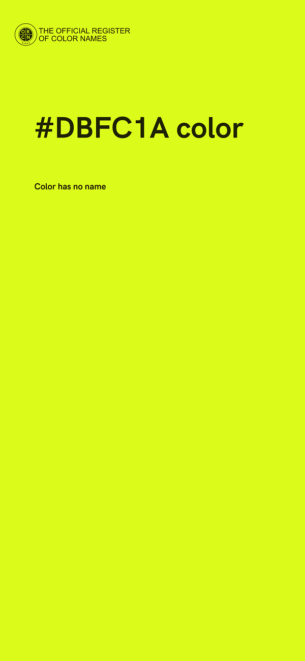 #DBFC1A color image
