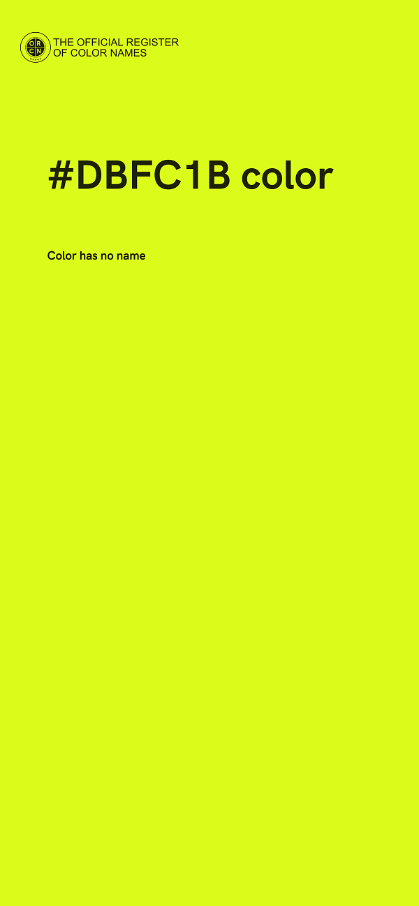 #DBFC1B color image