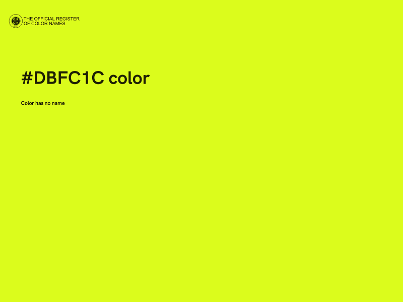 #DBFC1C color image