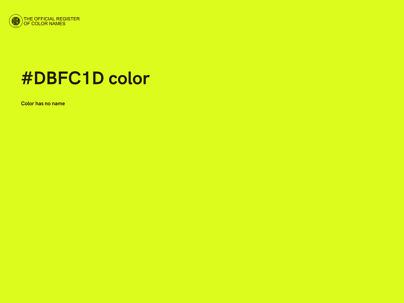 #DBFC1D color image