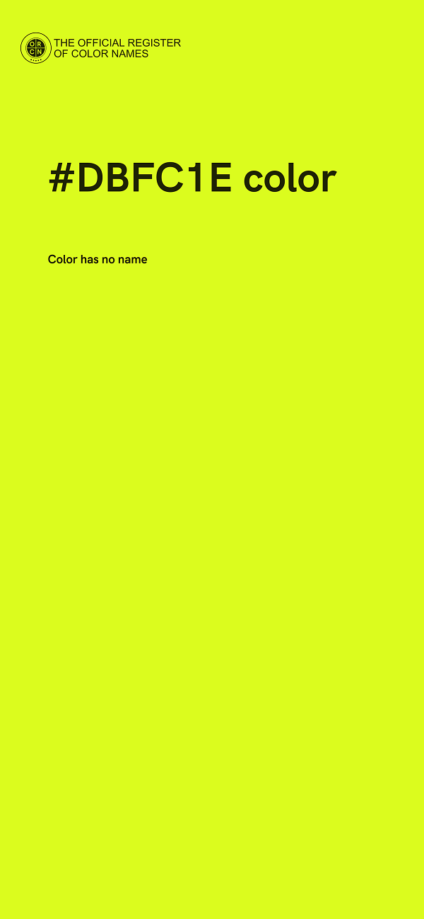 #DBFC1E color image