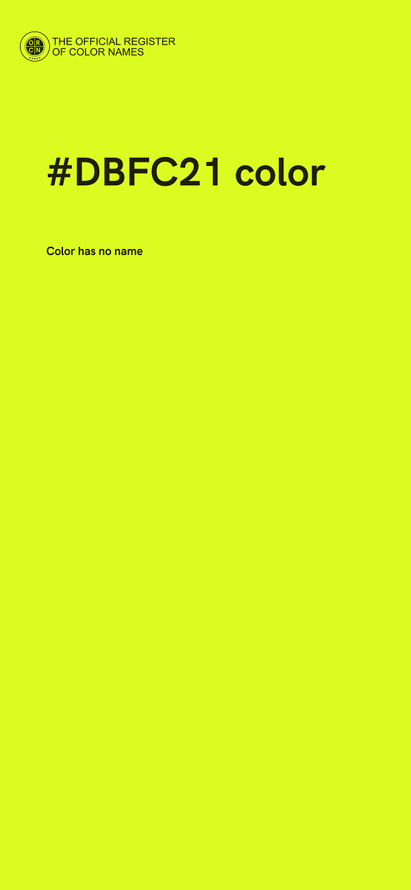 #DBFC21 color image