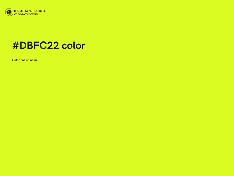 #DBFC22 color image