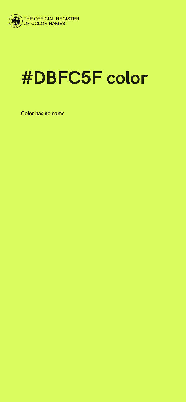 #DBFC5F color image